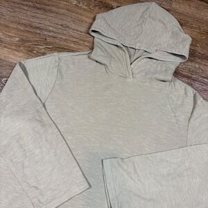 GOODLIFE Hoodie Men XL Beige Long Sleeve Casual Made In USA Lightweight‎ Minimal